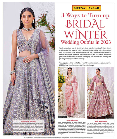 3 Ways to Turn up Bridal Winter Wedding Outfits in 2023