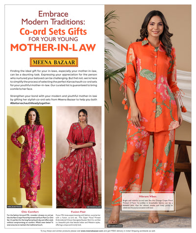 Embrace Modern Traditions: Co-ord Sets Gifts for Your Young Mother-in-Law