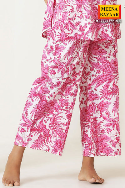 Pink Cotton Printed Co-ord Set