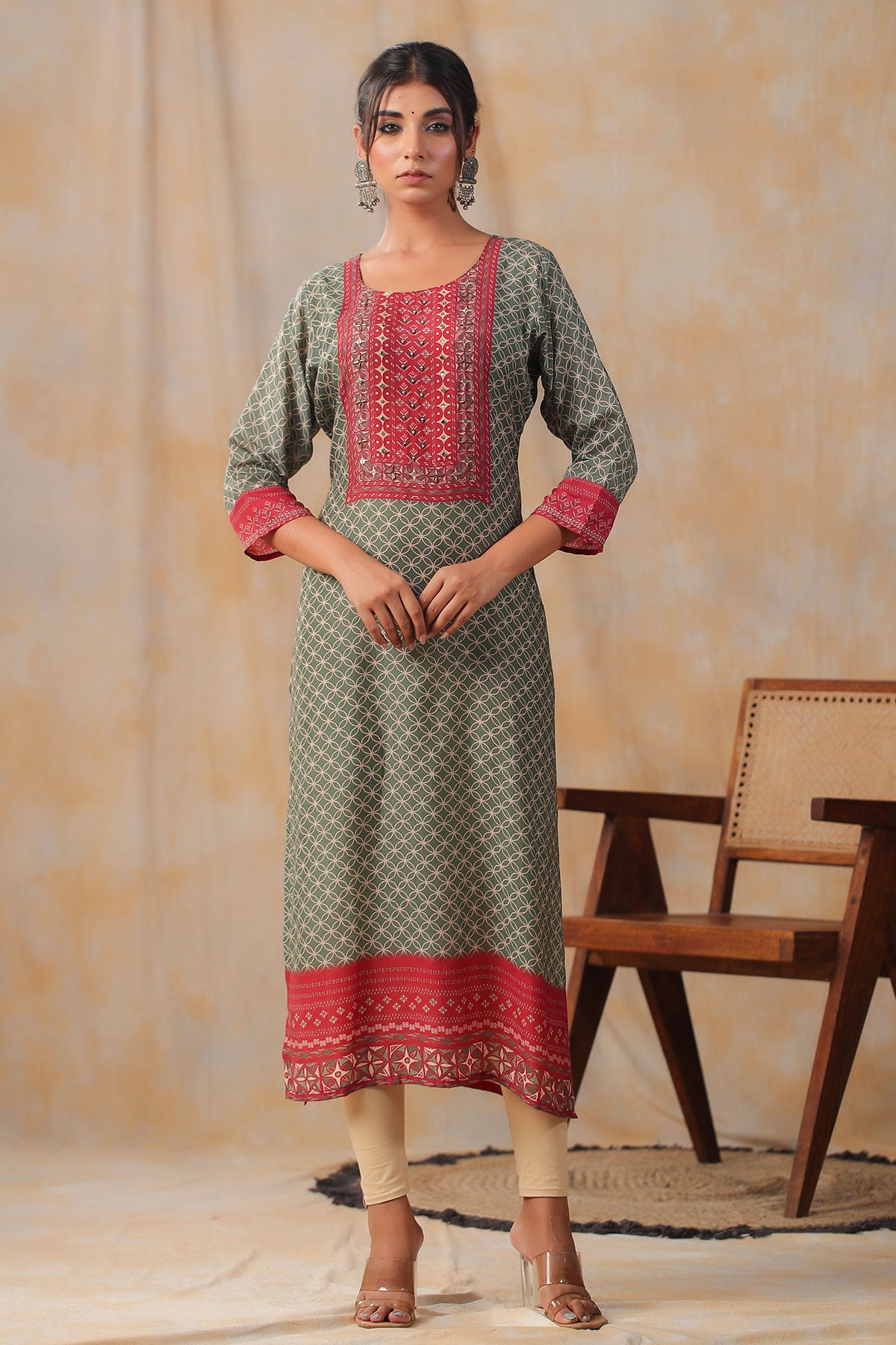 Plazo kurti hot sale neck design