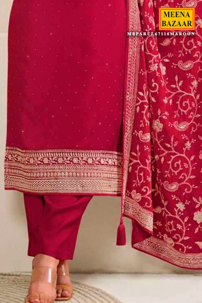 Rani Dola Silk Thread Embroidered Suit Set