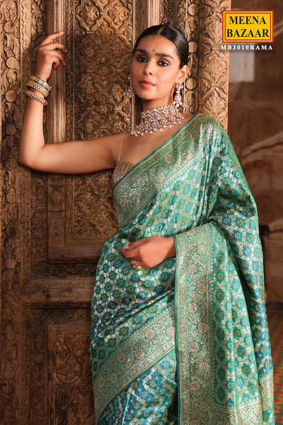 Rama Silk Woven Saree
