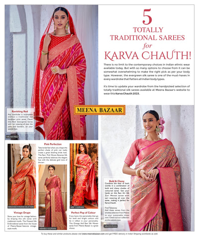 5 Totally Traditional Sarees for Karva Chauth