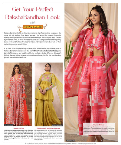 Get Your Perfect RakshaBandhan Look with Meena Bazaar
