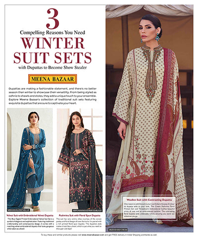 3 Compelling Reasons You Need Winter Suit Sets with Dupattas to Become Show  Stealer