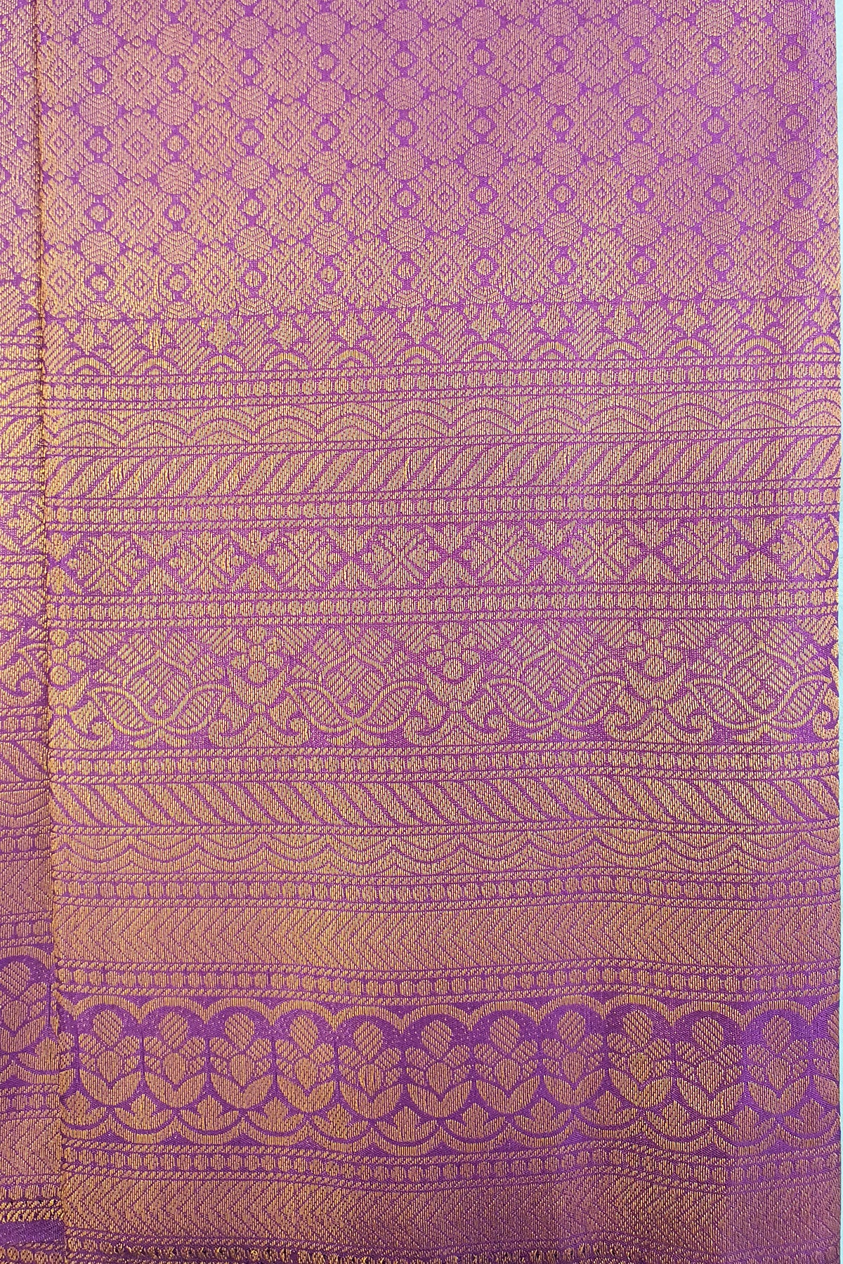 Wine Silk Woven Saree