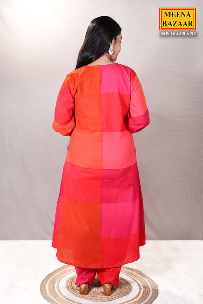 Rani Color-Blocked Cotton Printed Tunic Co-ord Set