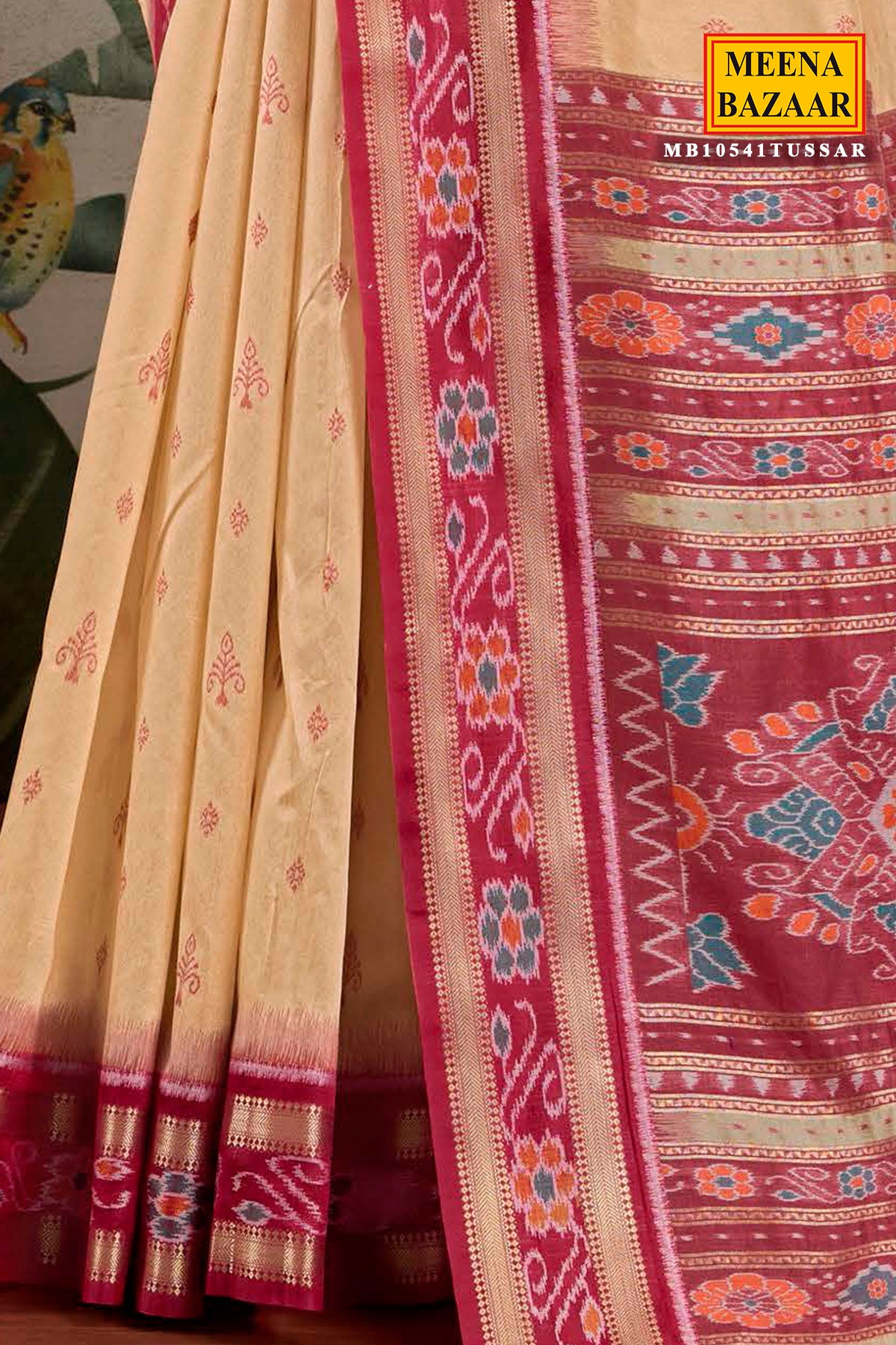 Cream Silk Saree with Subtle Zari Accents