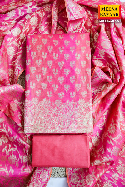 Rani Chanderi Woven Silk Unstitched Suit