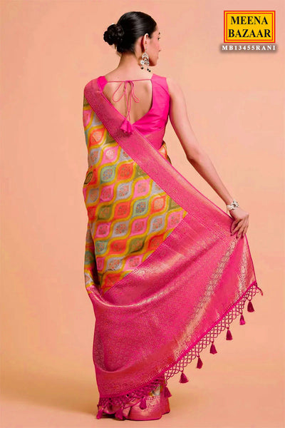 Rani Silk Weaving Saree Elegant Festive & Traditional Wear