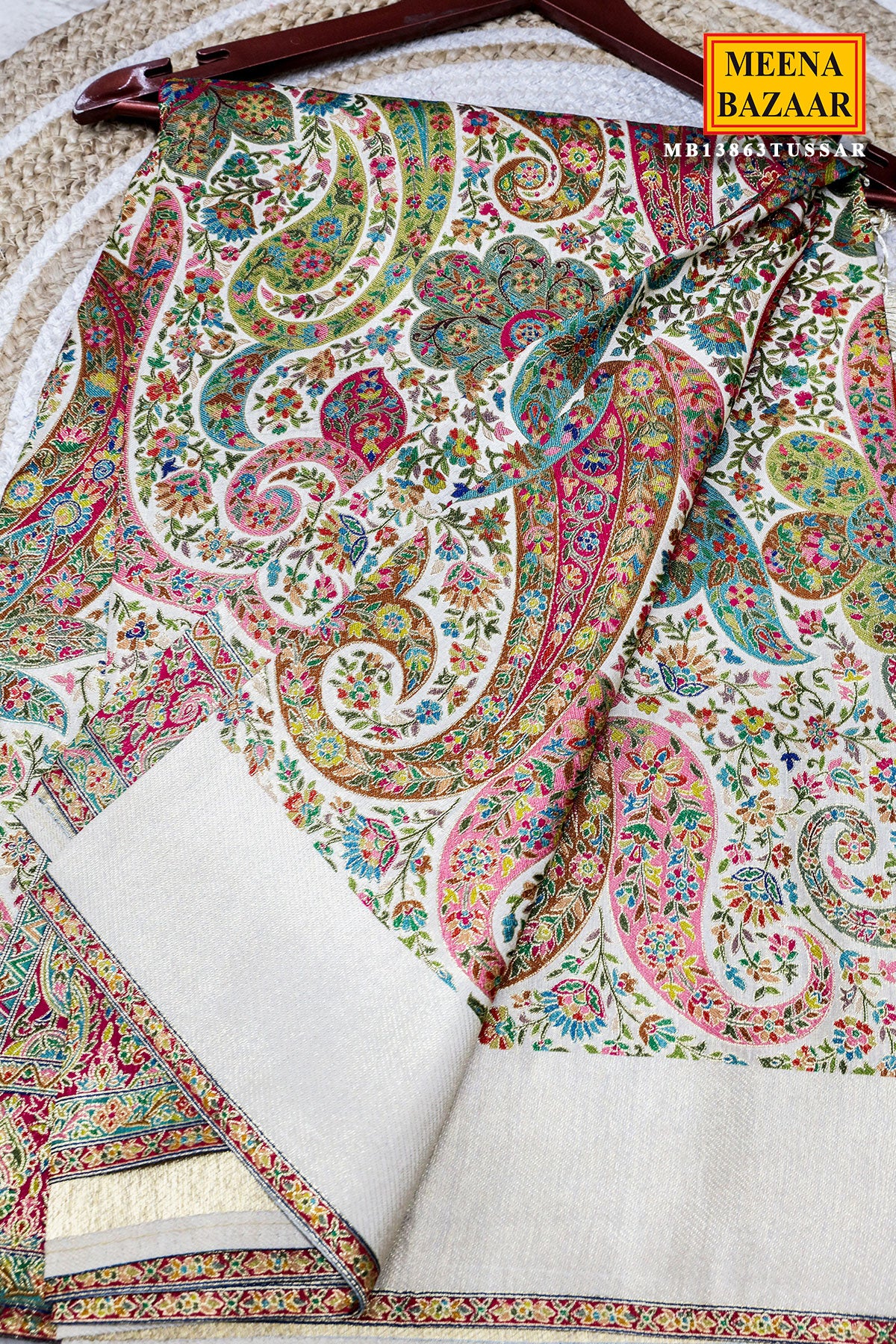 Tussar Silk Weaving Saree Elegant Festive & Traditional Wear