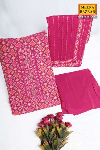 Rani Georgette Floral Embroidered Suit Set