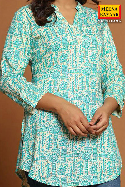 Firozi Printed Cotton Tunic