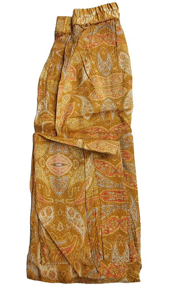 Mustard Digital Printed Muslin Silk Co-Ord Set