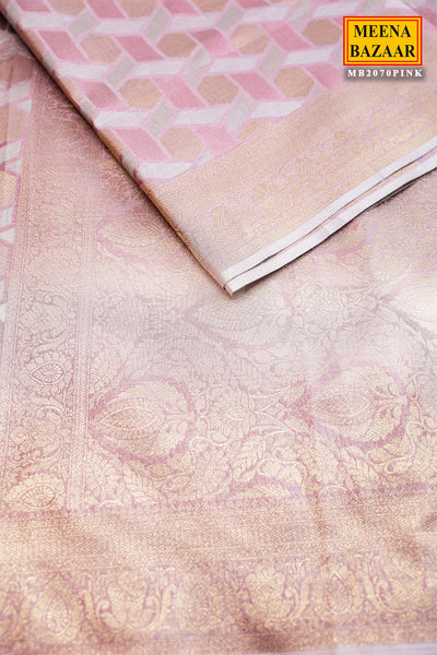 Pink Silk Weaving Saree Elegant Traditional & Festive Wear