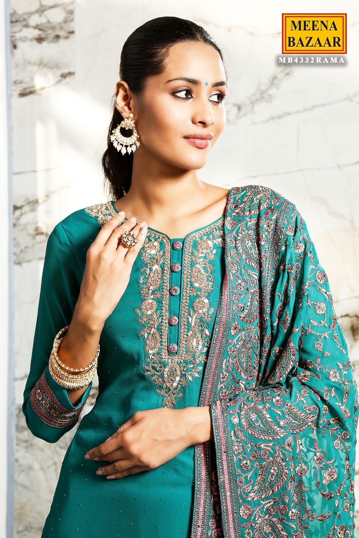 Rama Georgette Embroidered Suit