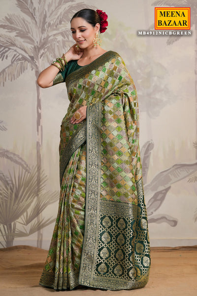 Green Silk Woven Saree