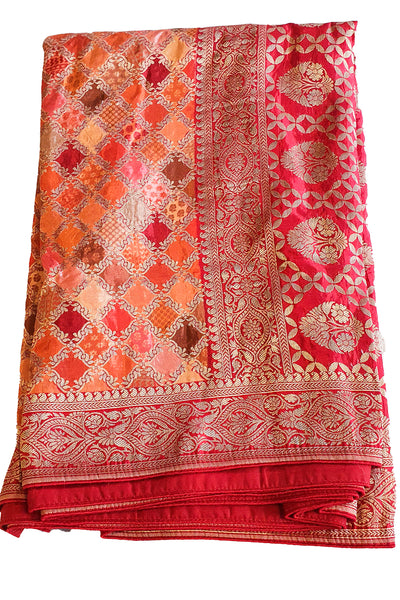 Red Silk Woven Saree