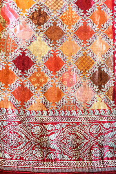 Red Silk Woven Saree