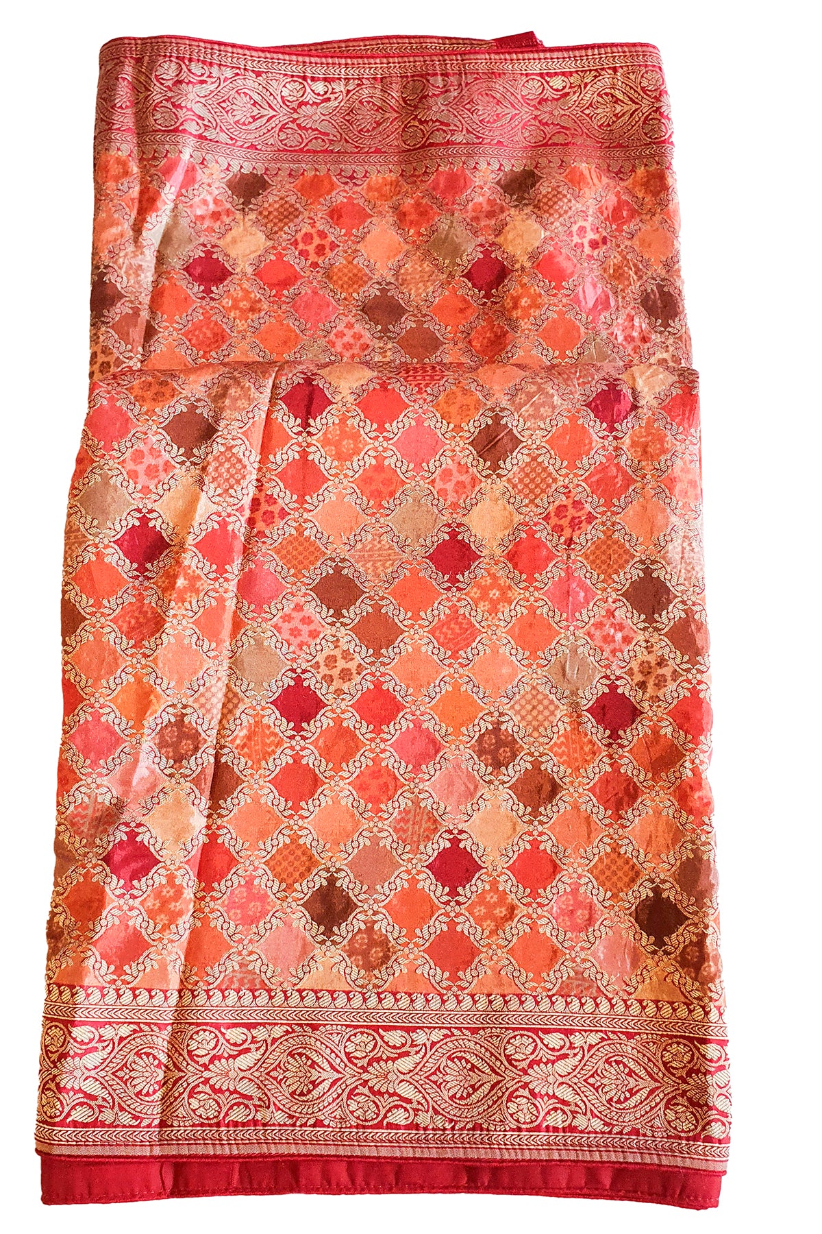 Red Silk Woven Saree