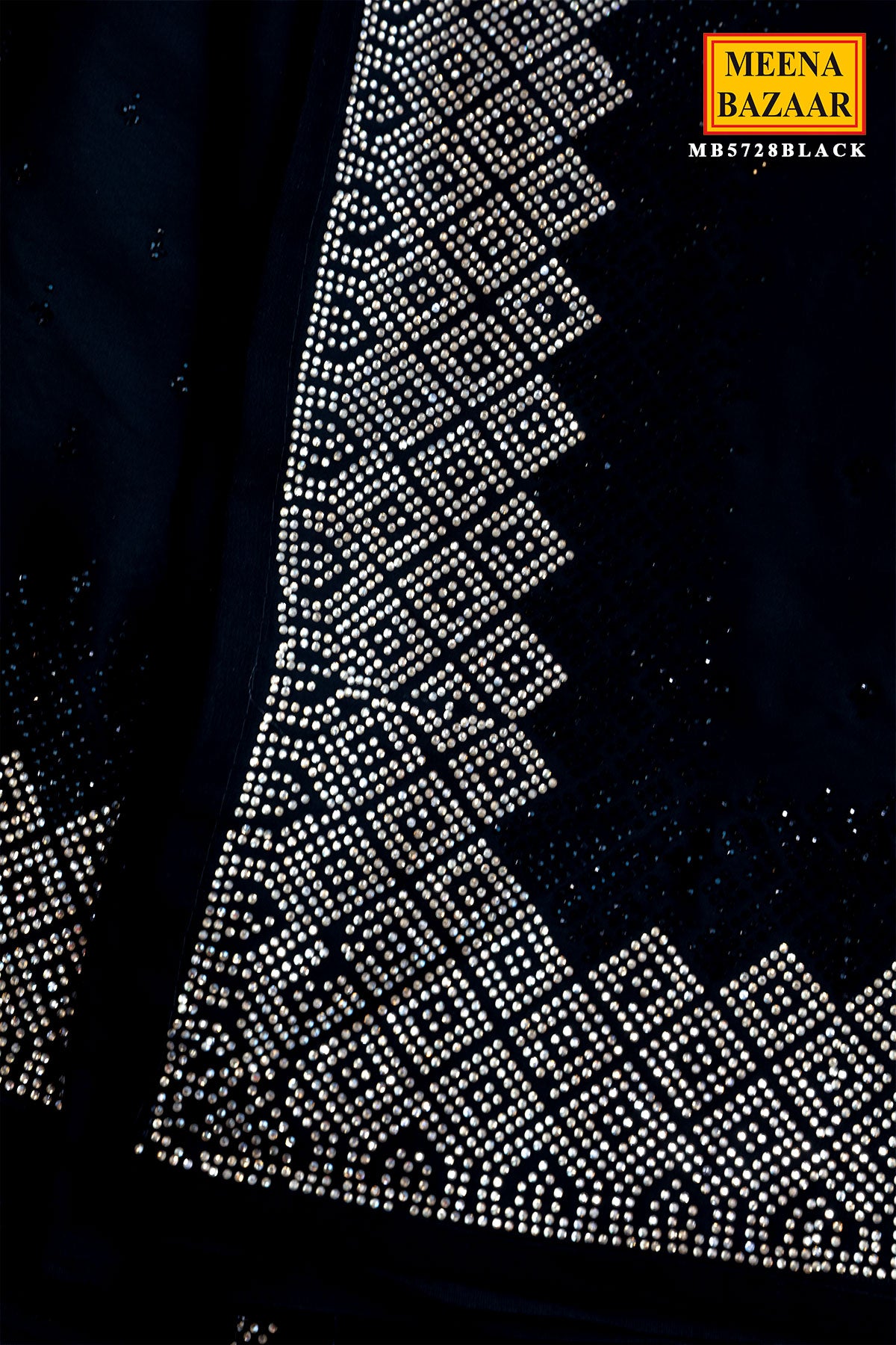 Black Crepe Saree Elegant & Party Wear