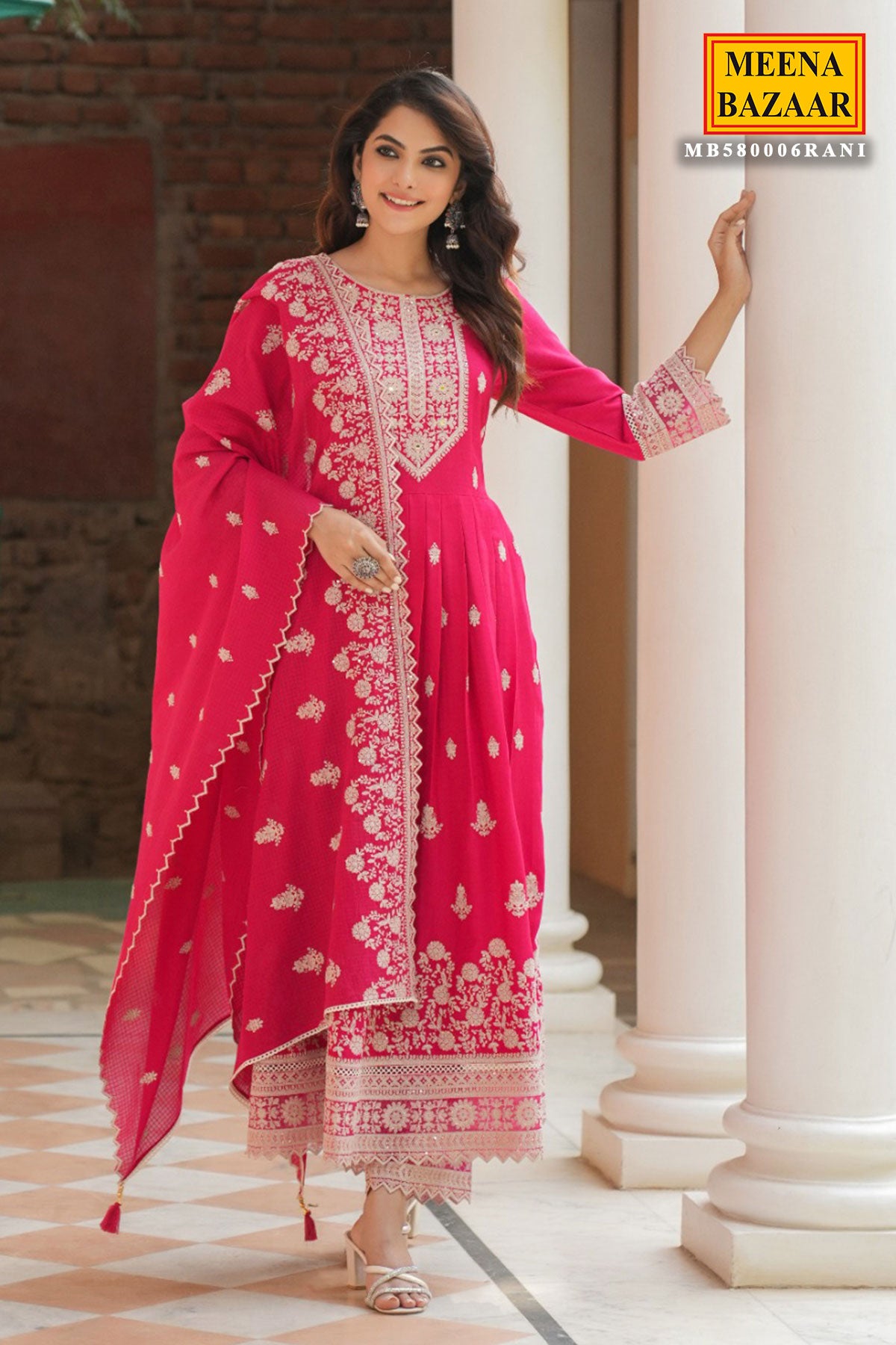 Rani Rayon Sequins Embroidered Suit Set