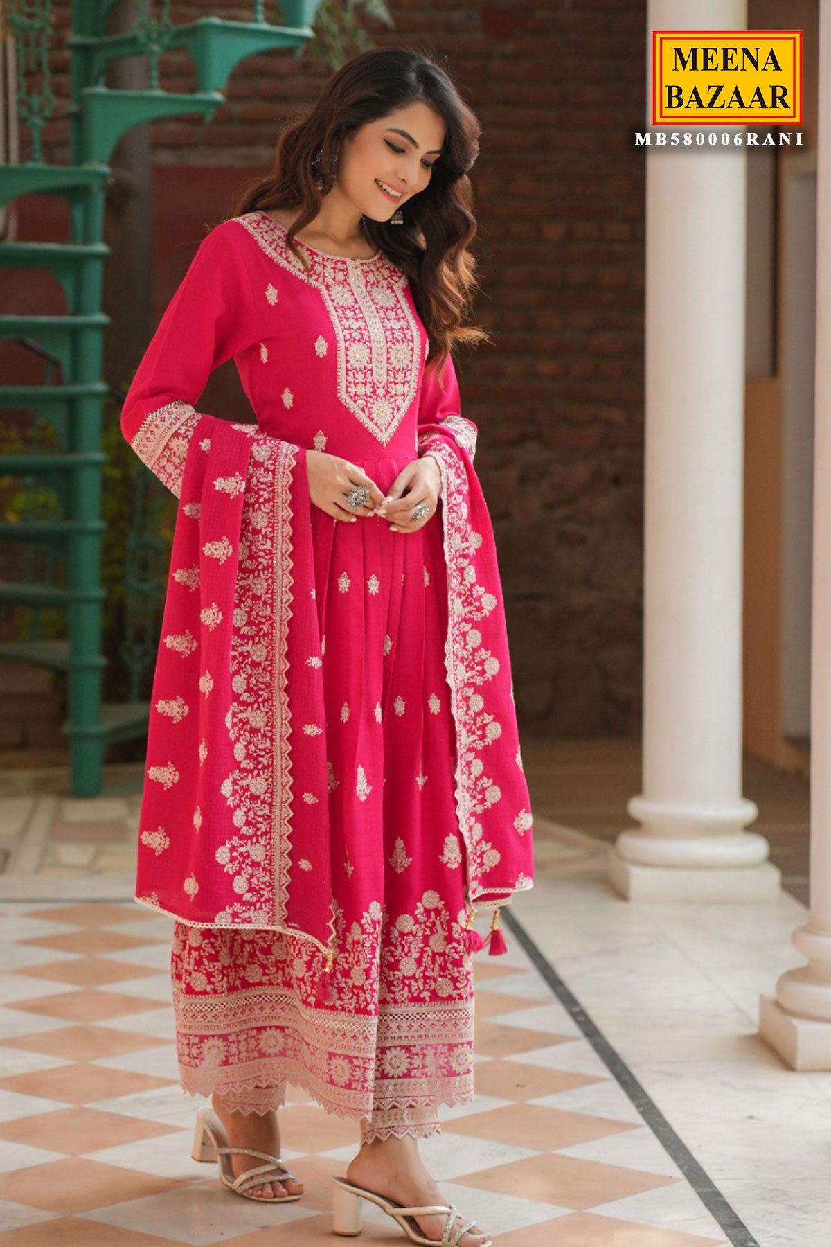 Rani Rayon Sequins Embroidered Suit Set