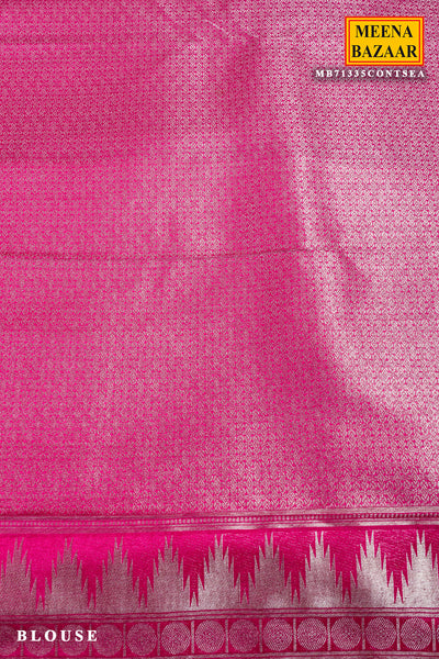 Sea Green South Silk Zari Woven Saree