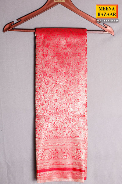 Red South Silk Zari Woven Saree
