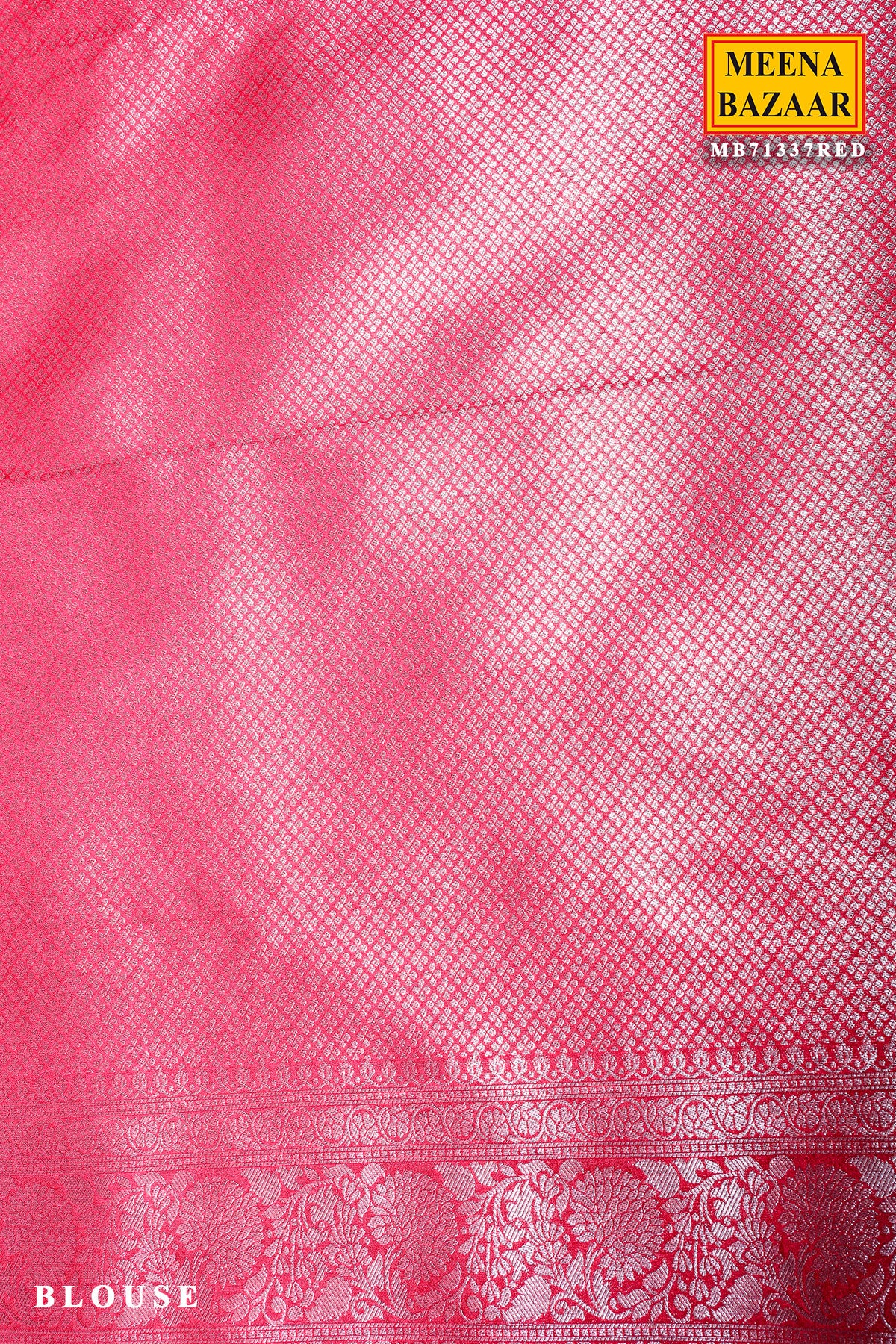 Red South Silk Zari Woven Saree