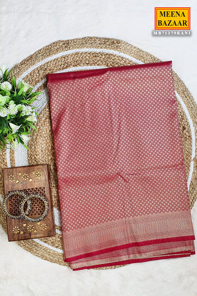 Rani Blended Silk Zari Woven Saree