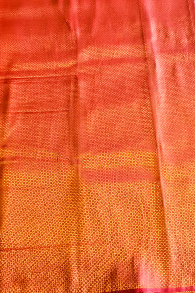 Red Blended Silk Zari Woven Saree