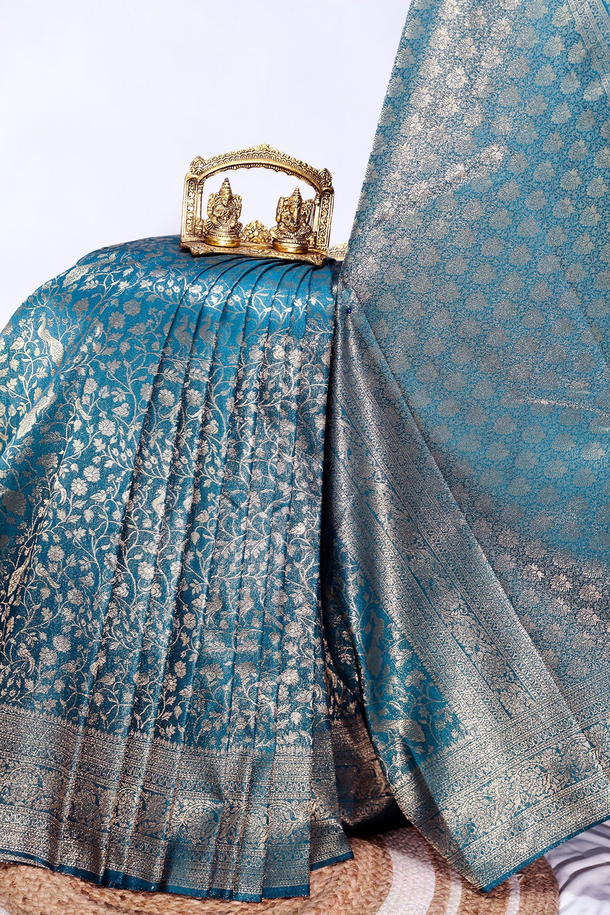 Blue Silk Weaving Saree Elegant Traditional & Festive Wear