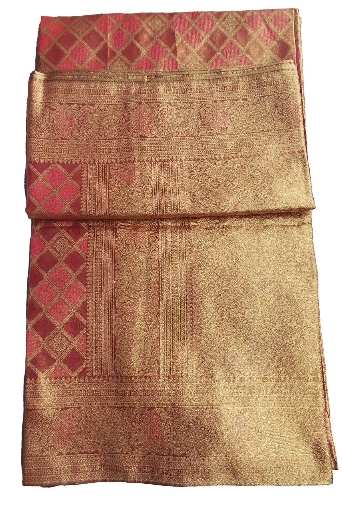 Pink Organza Silk Weaving Saree