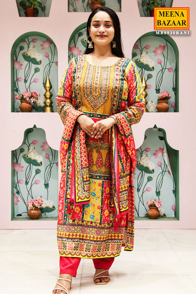 Rani Muslin Cut-Dana Embroidered Suit Set