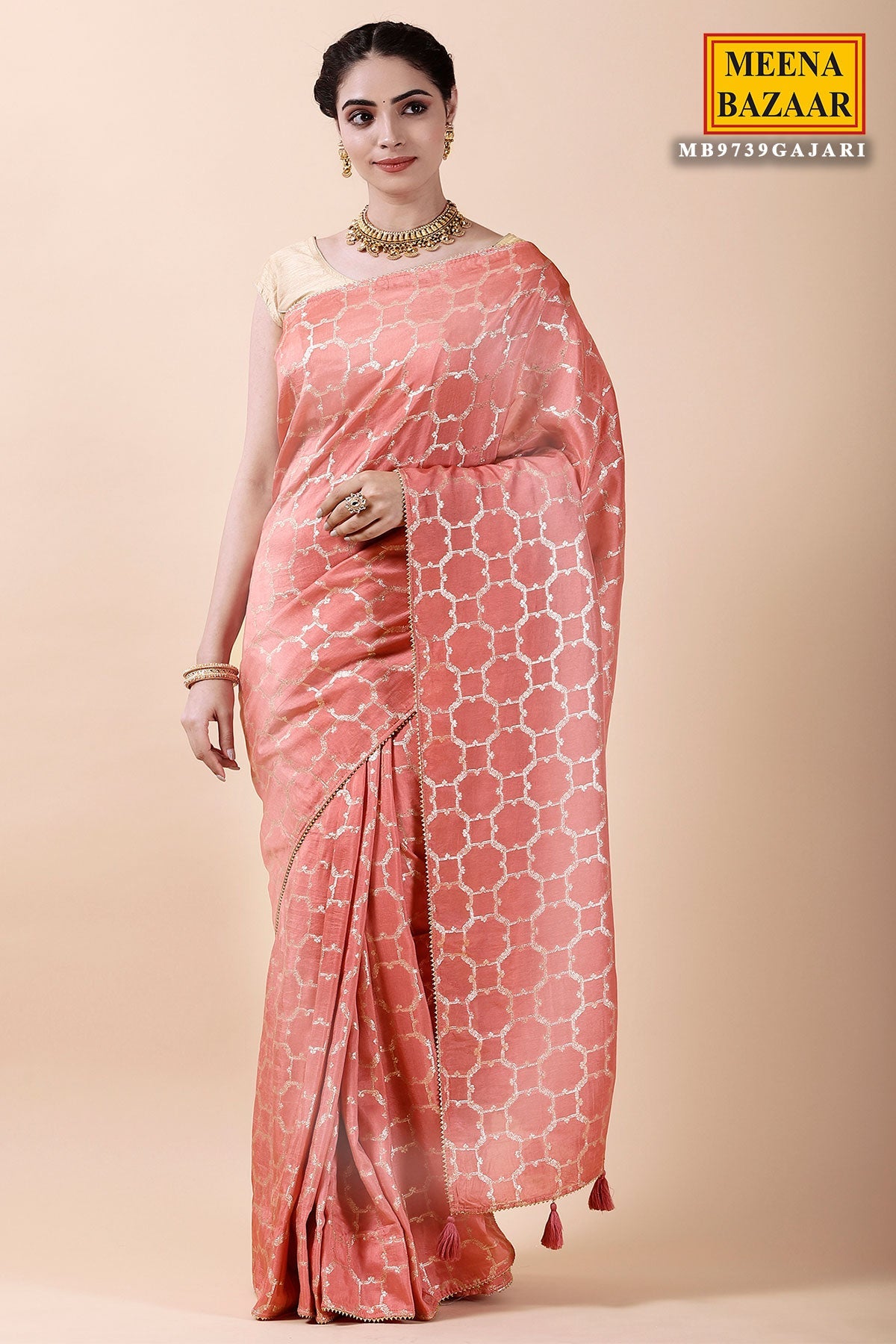 Gajari Silk Woven Saree