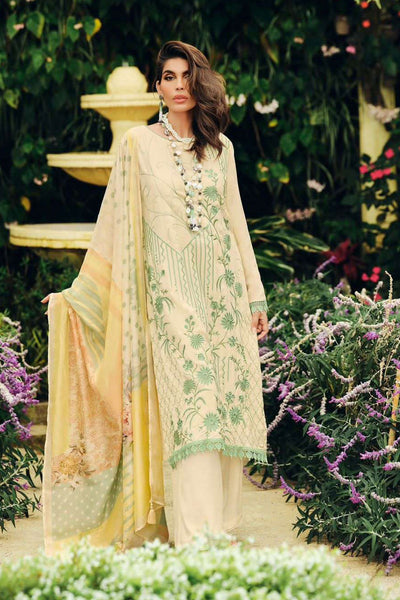 Tussar Cotton Floral Threadwork Embroidered Suit Set