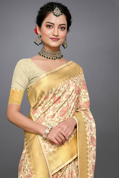 Rustic Elegance The Handwoven Art of Tussar Silk Saree