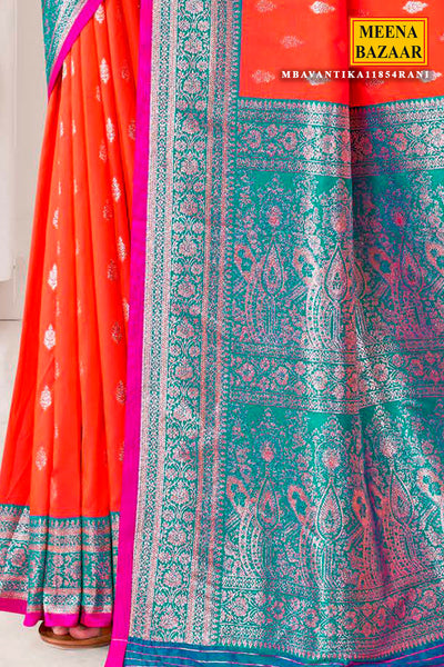 Rani Silk Zari Woven Saree