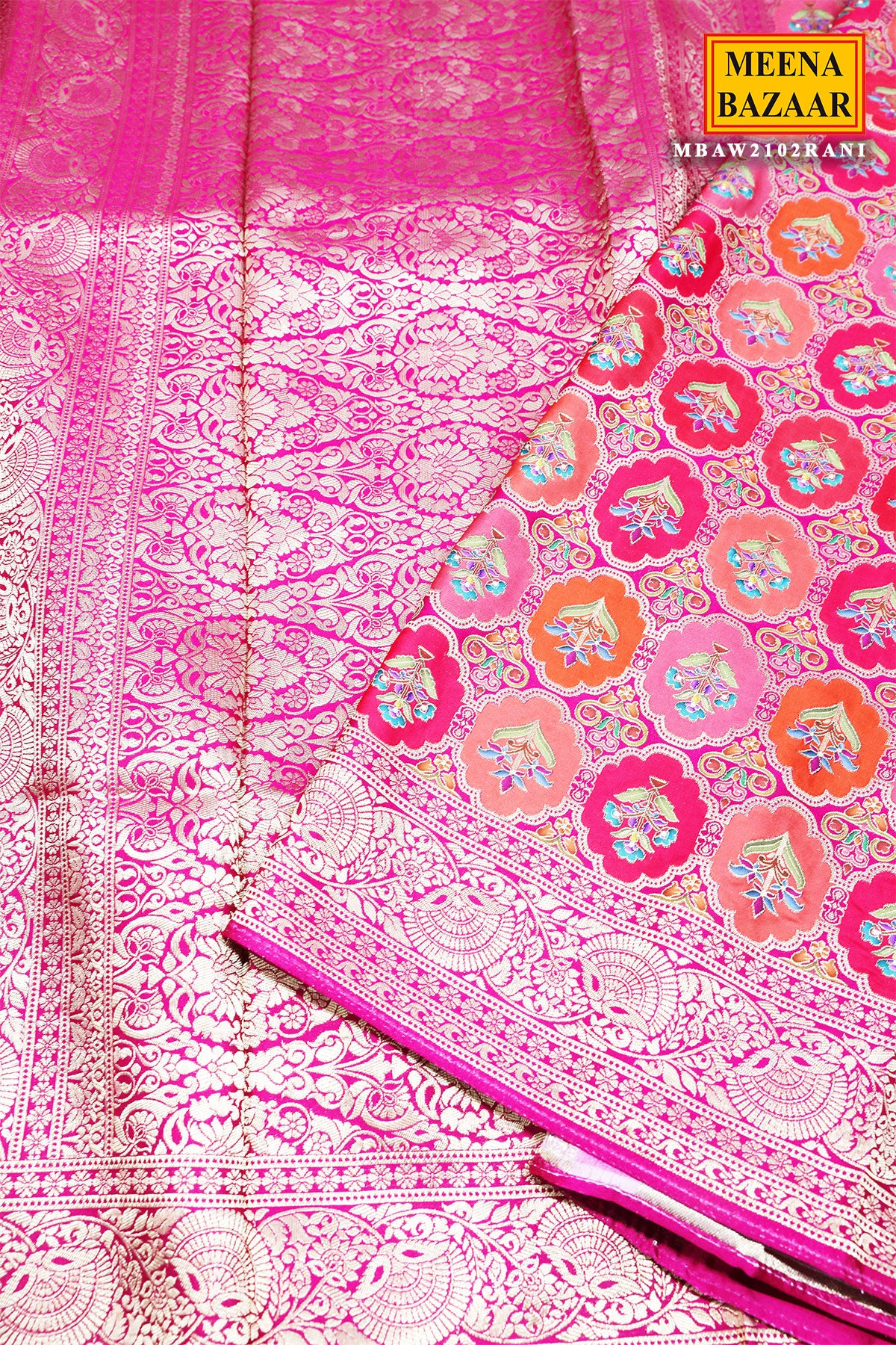 Rani Silk Weaving Saree Elegant Traditional & Festive Wear