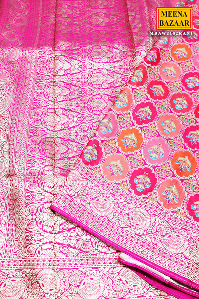 Rani Silk Weaving Saree Elegant Traditional & Festive Wear