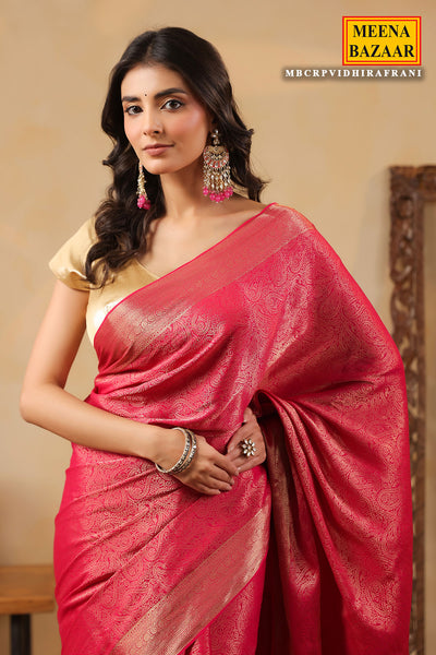 Rani Paisley Zari Woven Silk Saree