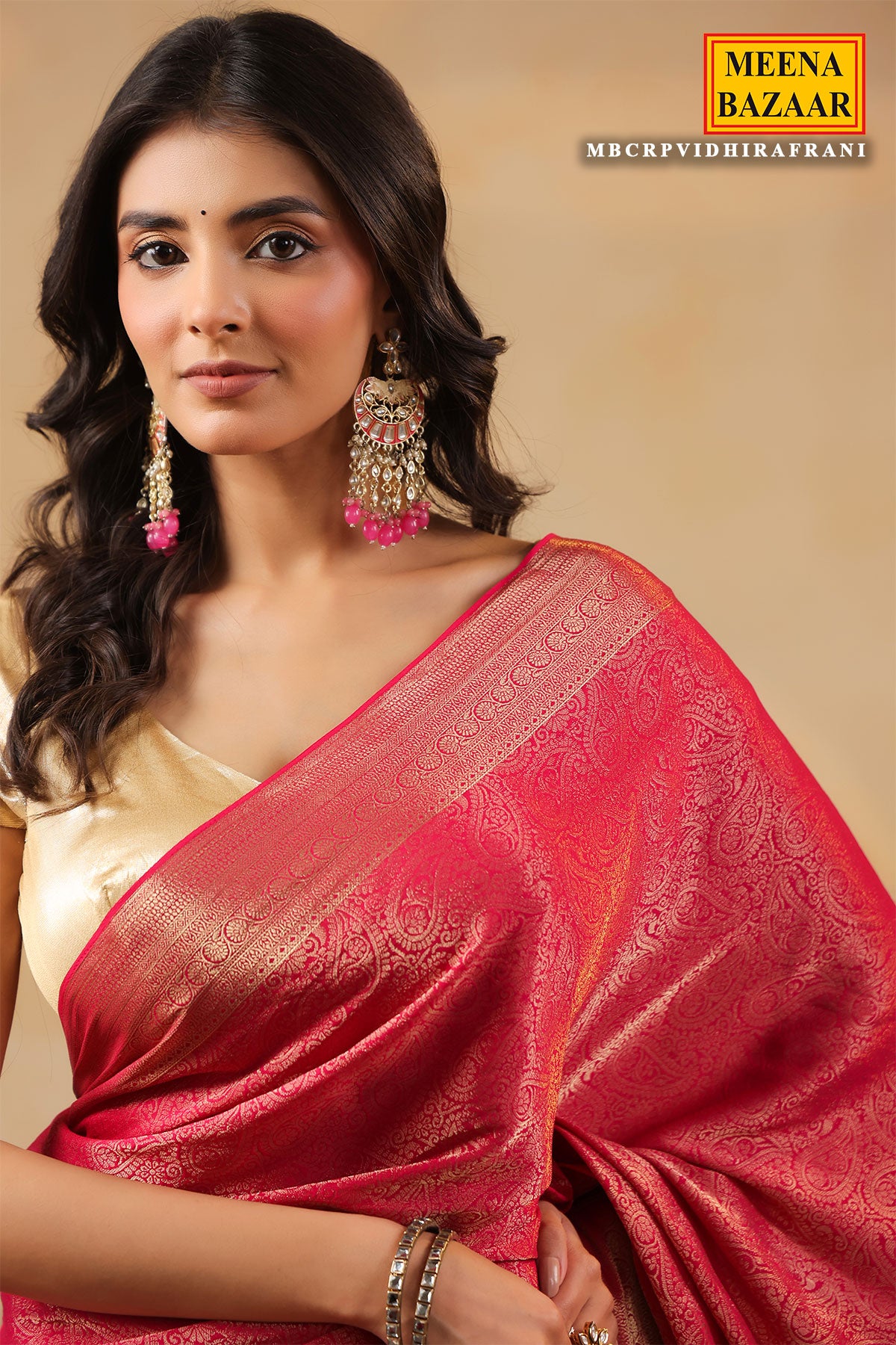 Rani Paisley Zari Woven Silk Saree