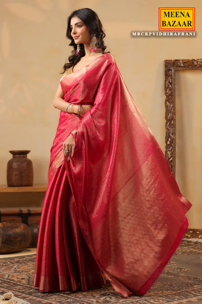 Rani Paisley Zari Woven Silk Saree