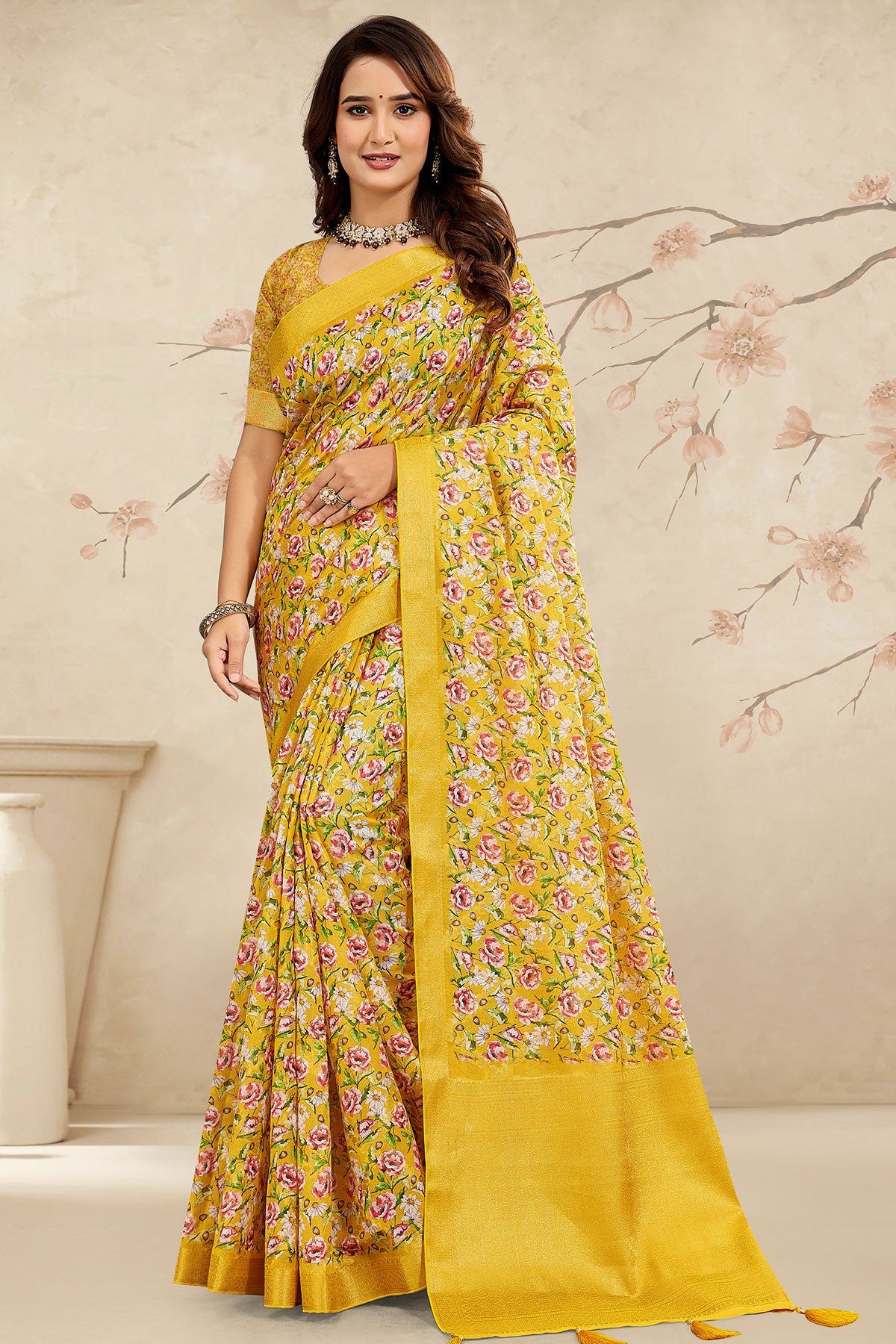 Mustard Silk Saree Elegant Traditional & Festive Wear