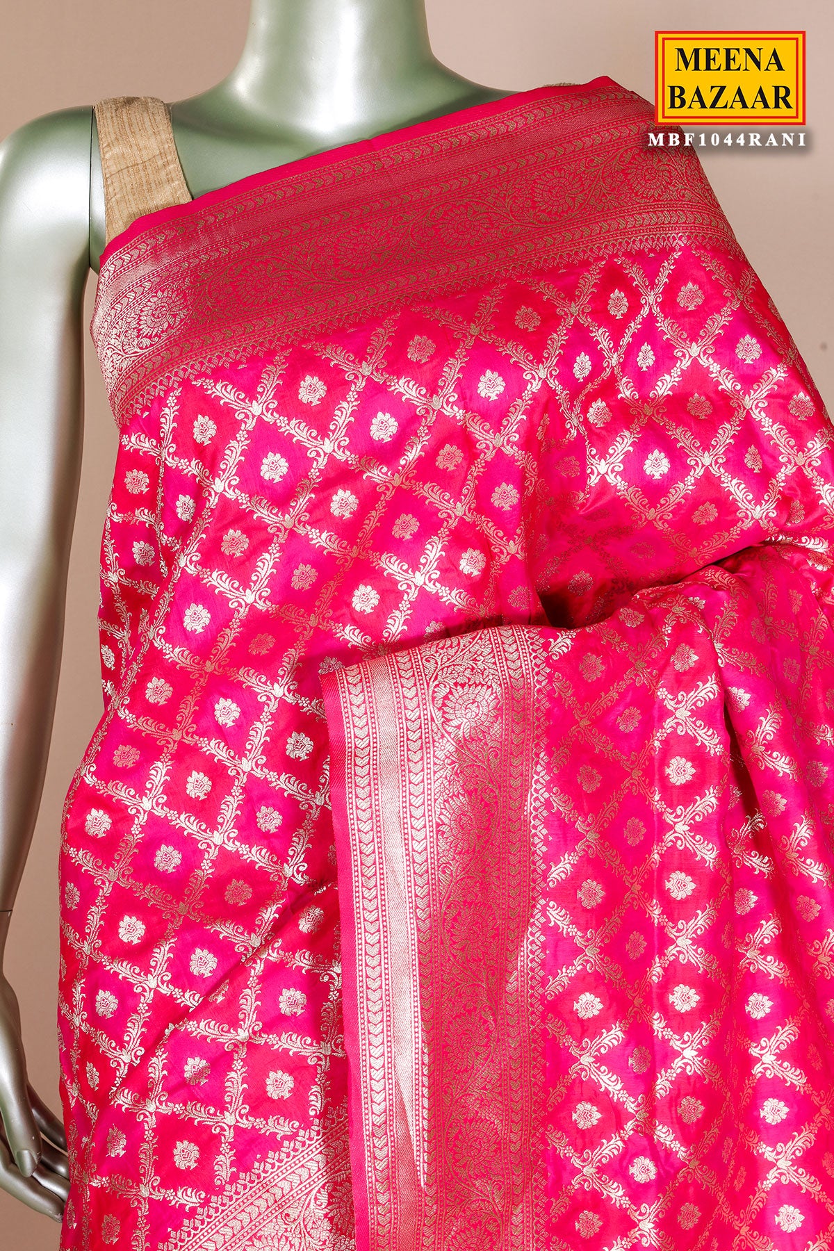 Rani Silk Weaving Saree Elegant Traditional Indian Saree for Women