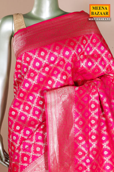 Rani Silk Weaving Saree Elegant Traditional Indian Saree for Women