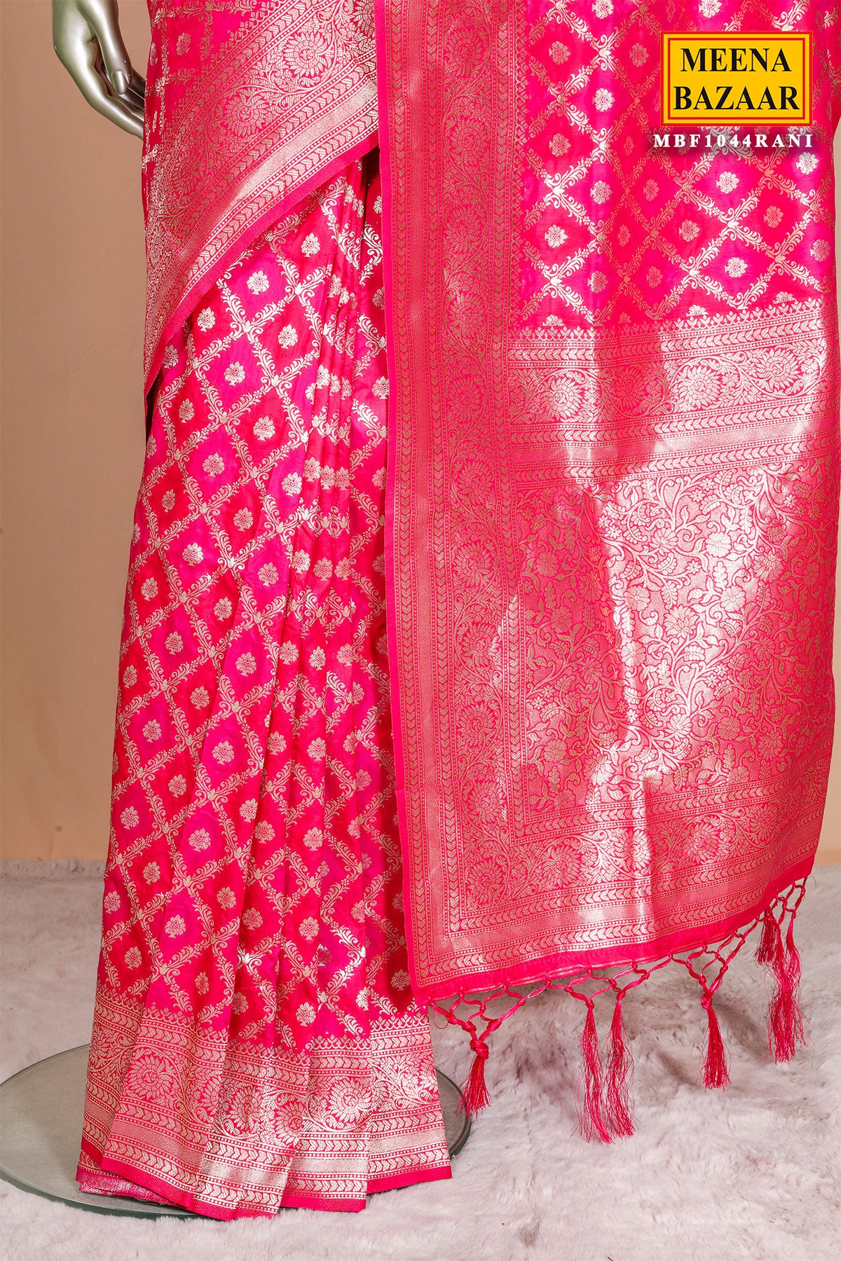 Rani Silk Weaving Saree Elegant Traditional Indian Saree for Women