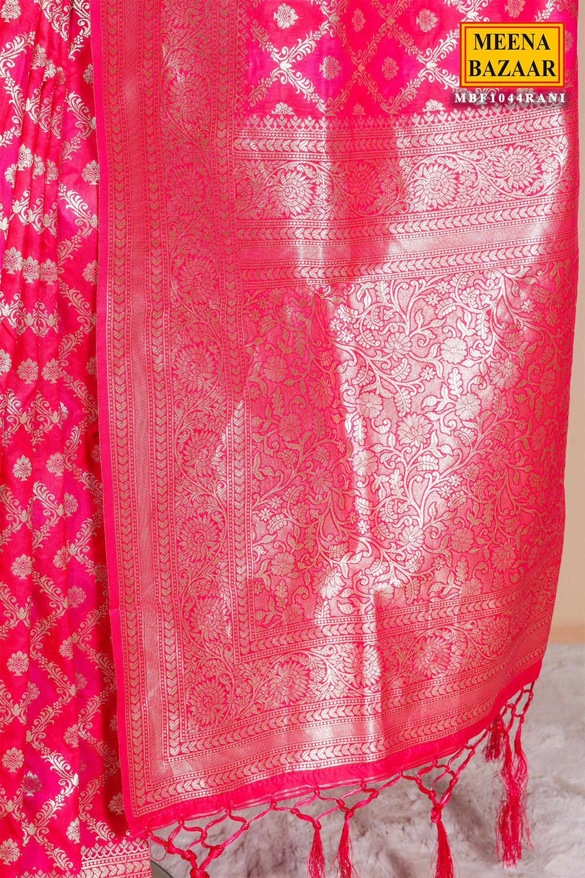 Rani Silk Weaving Saree Elegant Traditional Indian Saree for Women