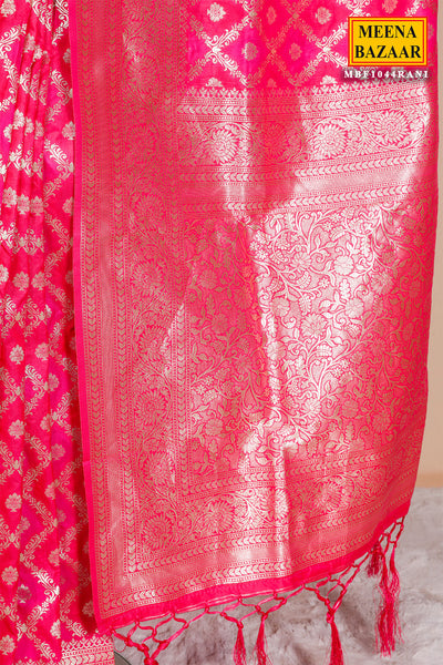 Rani Silk Weaving Saree Elegant Traditional Indian Saree for Women